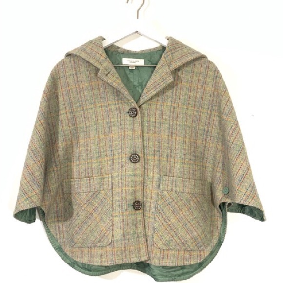 Paul & Joe Multicoloured Wool-blend Cape - Picture 1 of 6